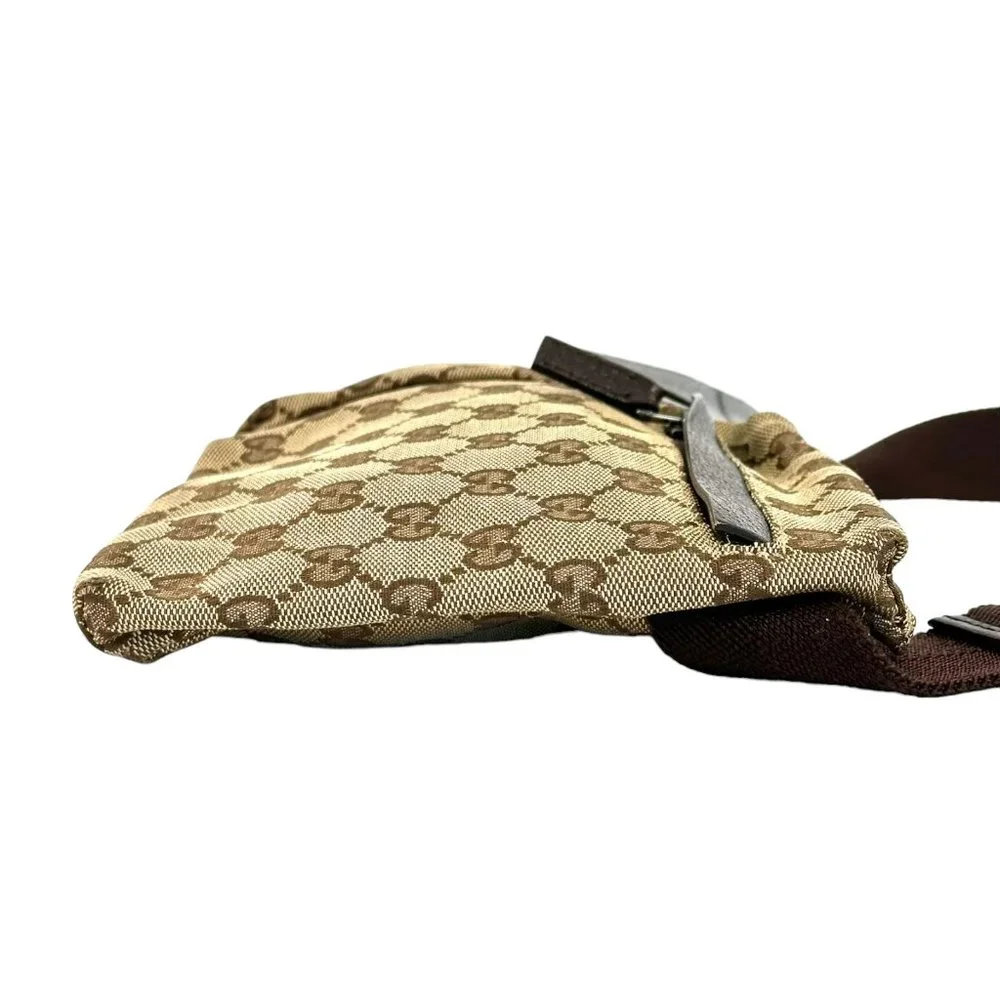 Gucci GG Canvas Web Print Double Pocket BELTBAG